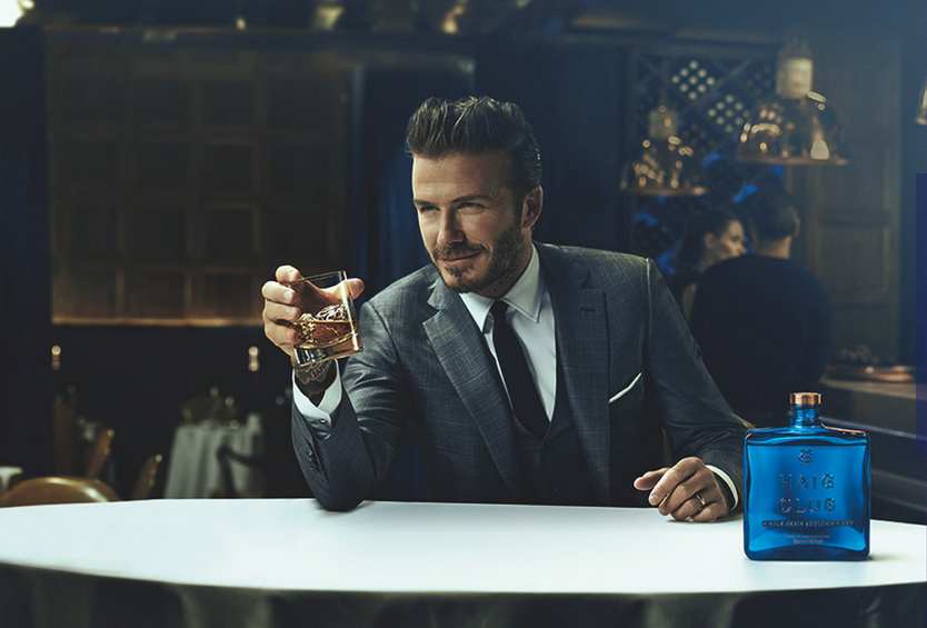 David Beckham drinki